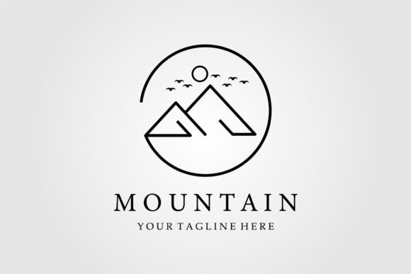 Download Mountain Logo Line Art, Icon and Symbol - Art Collection