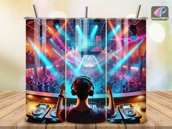 Download DJ Music Party Nightlife Tumbler Wrap V5 - Art Collection