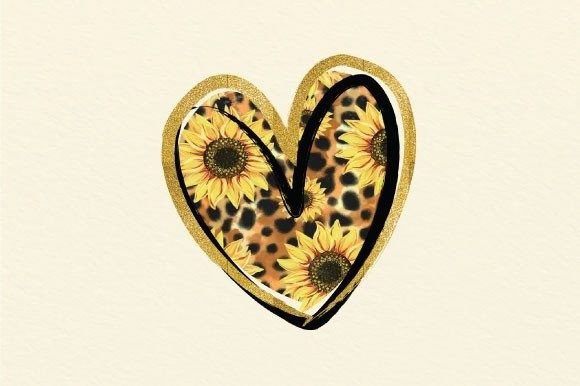 Download Sublimation Design Leopard Heart - Art Collection
