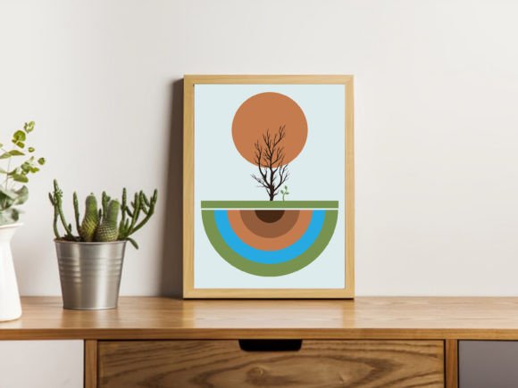 Download Boho Wall Art-retro Boho Positive Tshirt - Art Collection