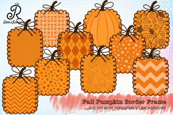 Download Fall Pumpkin Border Frame Clipart - Art Collection