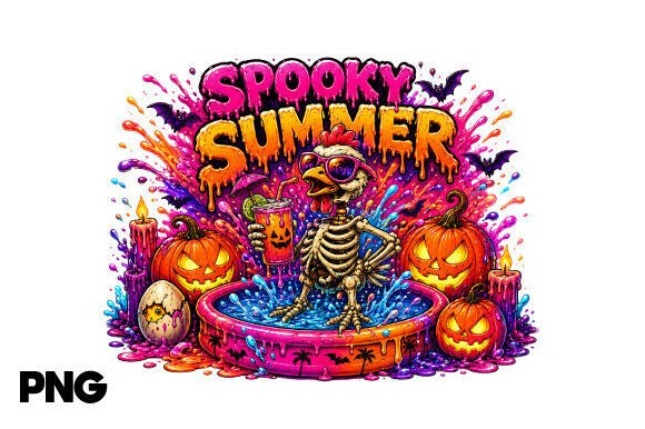 Download Spooky Summer Halloween Pool PNG Art - Art Collection