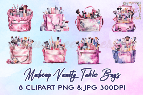 Download Makeup Vanity Table Bags Clipart - Art Collection
