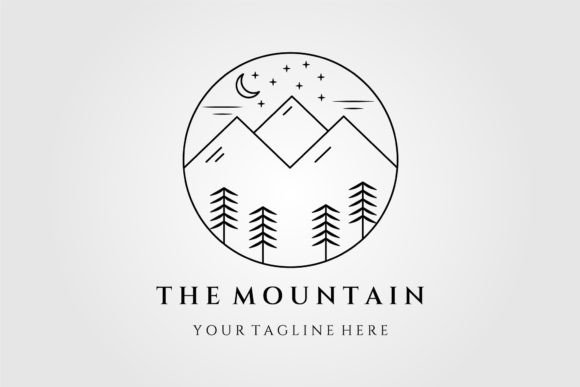 Download Mountain Logo Line Art, Icon and Symbol - Art Collection