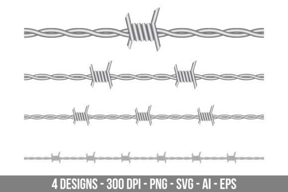 Download Barbed Wire Clipart Set - Art Collection