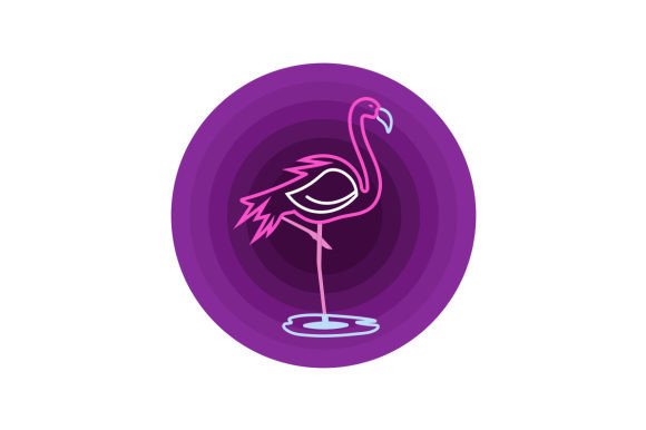 Download Flamingo, Neon - Line Art - Art Collection