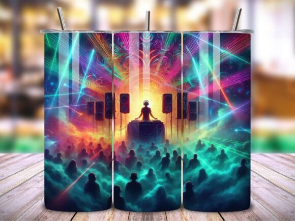 Download DJ Music Party Nightlife Tumbler Wrap V1 - Art Collection