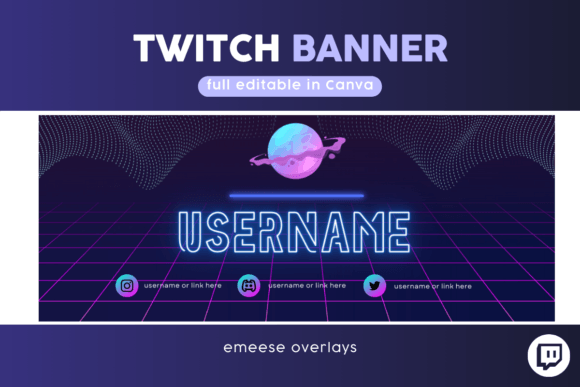 Download Twitch Banner Template Livestream Banner - Livestream Collection