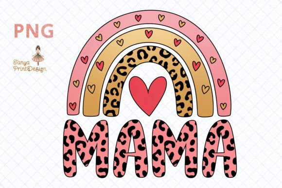Download Leopard Print Mama Rainbow PNG Clipart - Art Collection