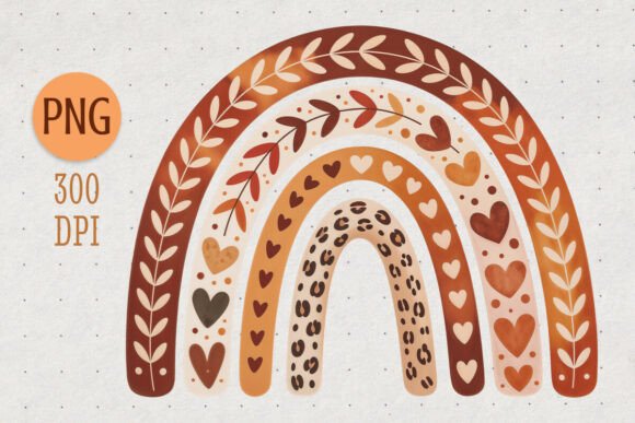 Download Leopard Print Autumn Rainbow Clipart PNG - Art Collection