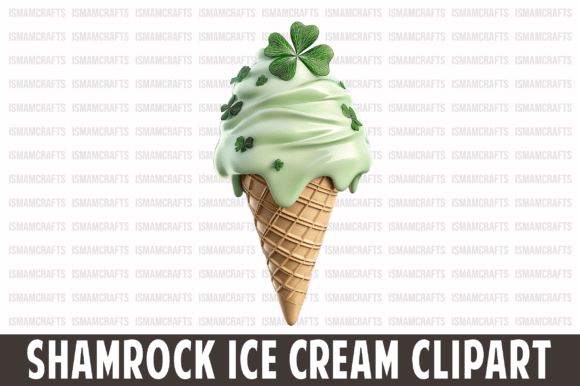 Download Shamrock Ice Cream Clipart PNG - Art Collection