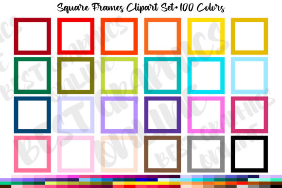 Download Square Frames Clipart Digital Fame Image - Art Collection
