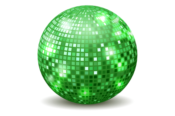 Download Green Mirror Ball. Nightclub Dance Party - Art Collection