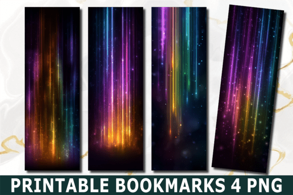 Download Neon Glow Abstract Laser Line Bookmark - Glow Collection