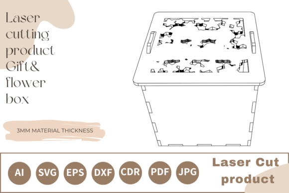 Download Laser Cut Cube Christmas Gift Box Svg - Gift Collection