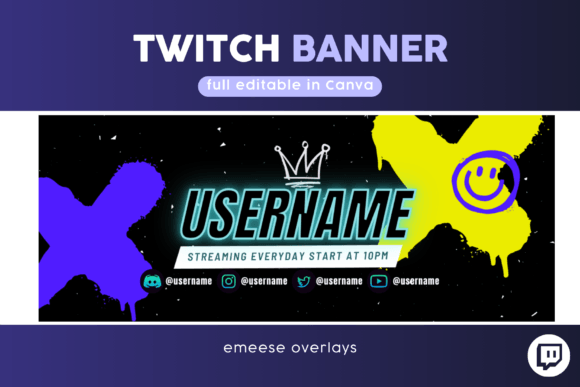 Download Twitch Banner Template Livestream Banner - Livestream Collection