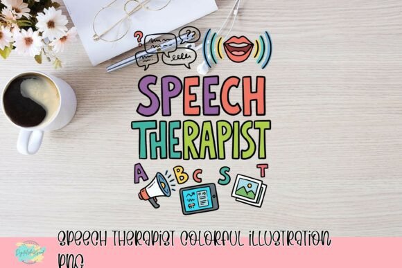 Download Speech Therapist Colorful Illustration PNG - Premium Resources
