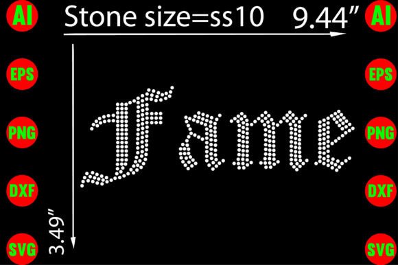 Download Fame Rhinestone Design - Fame Collection