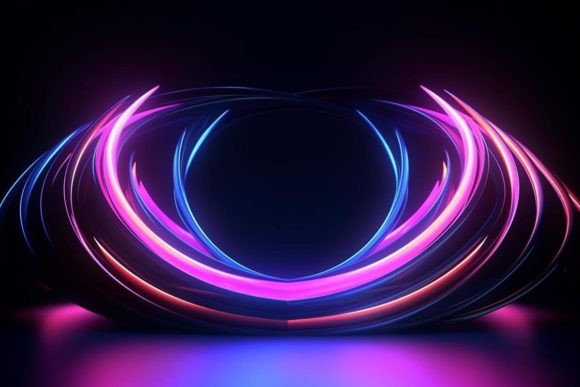 Download Neon Artwork Tunnel Colorful - Art Collection