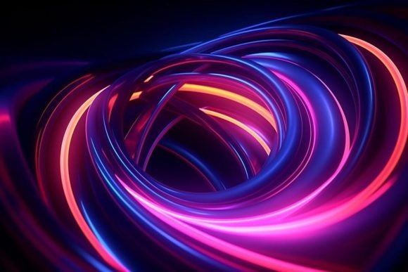 Download Neon Artwork Tunnel Colorful - Art Collection